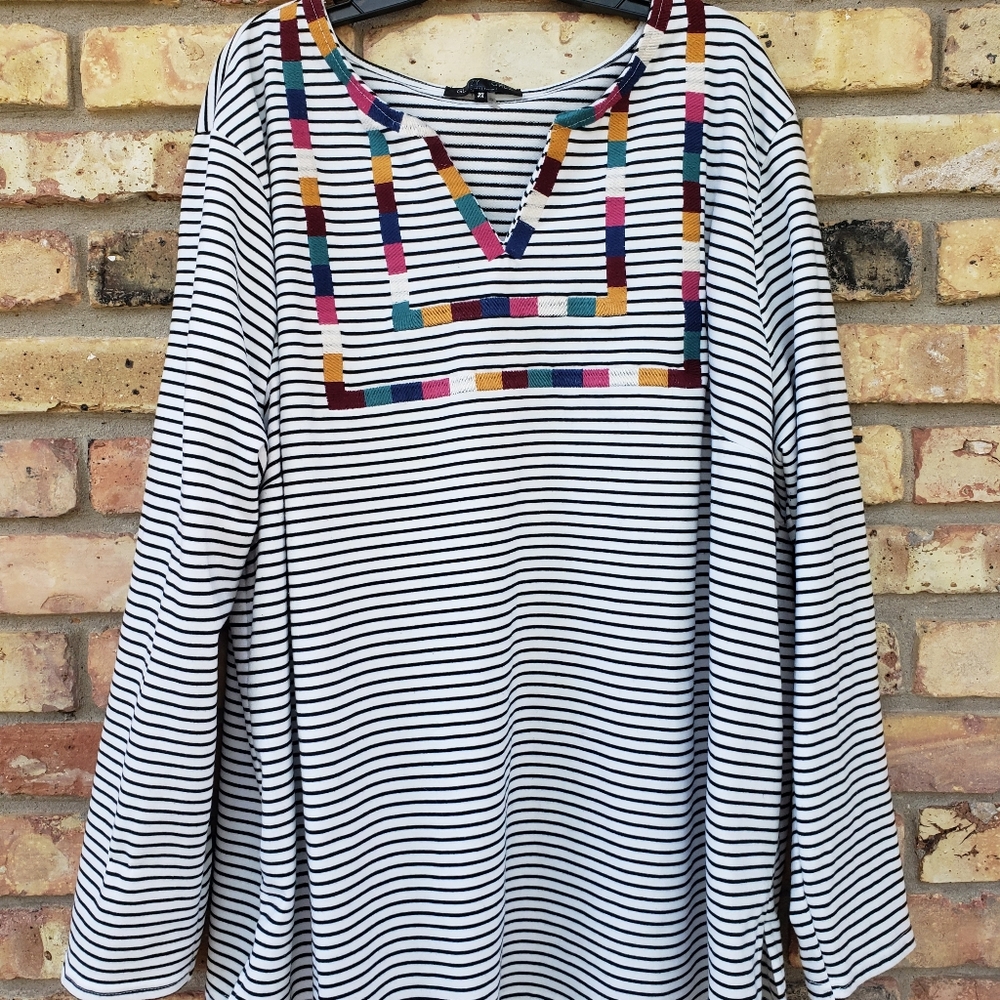 Glitzy Girls Soft striped sweater